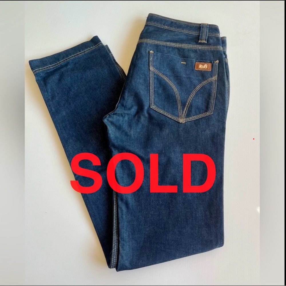 D&G Dark Blue Straight Men's Jeans